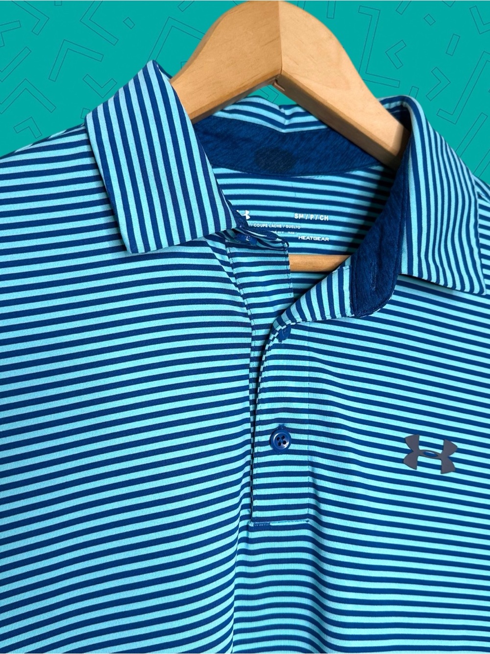Under Armour Playoff Striped Golf Polo Shirt